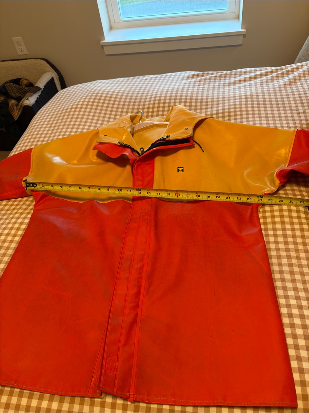 Guy Cotten Yellow & Red Waterproof Work Jacket. See measurements for size. - Picture 6 of 6